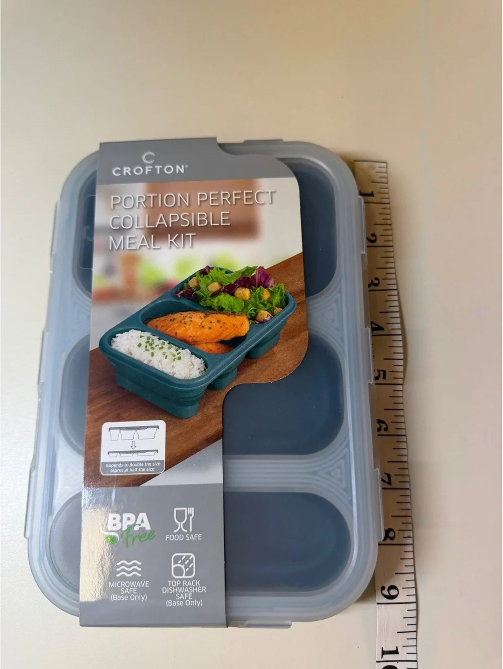 Crofton Portion Perfect Collapsible Meal Kit BPA Free Food Safe